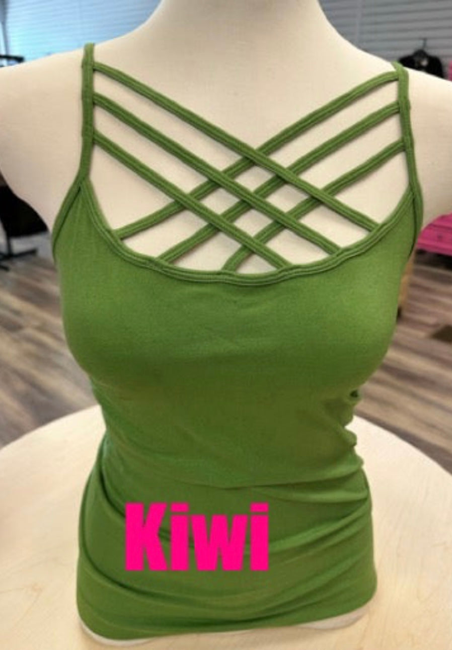 Kiwi Crisscross Layering Tank